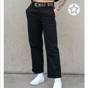 **SOLD** Dickies work crop roll hem pants